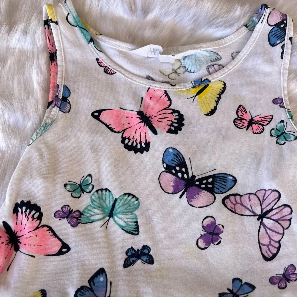 H&M Kids White‎ Butterfly Dress